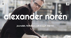 Desktop Screenshot of alexandernoren.se