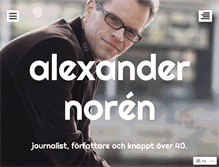 Tablet Screenshot of alexandernoren.se